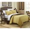 Chic Home Lugano Reversible Color Block Modern design Quilt with Shams Set